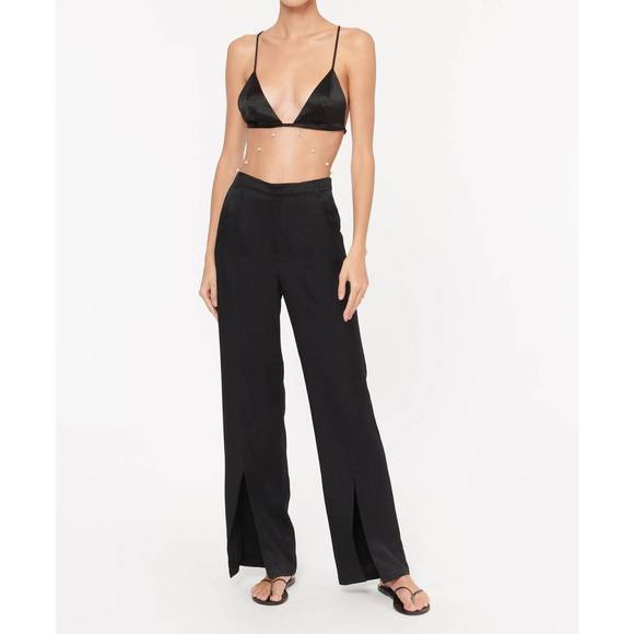 NEW CAMI NYC amelie twill pant in black - Picture 1 of 5